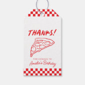 Moderne Retro Rode Italiaanse Pizzeria Pizzeria Pa Cadeaulabel (Voorkant)