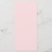 Moderne Retro Roze en Oranje Bruiloft Menu (Achterkant)