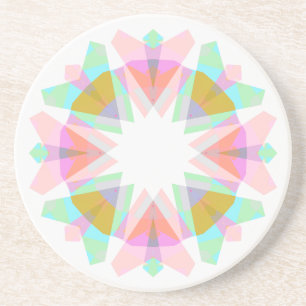 Moderne Retro Roze Groene Ster Dopamine Decor Funk Zandsteen Onderzetter