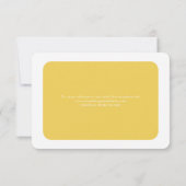 Moderne Retro Roze Oranje Gradient Ombré Bruiloft RSVP Kaartje (Achterkant)