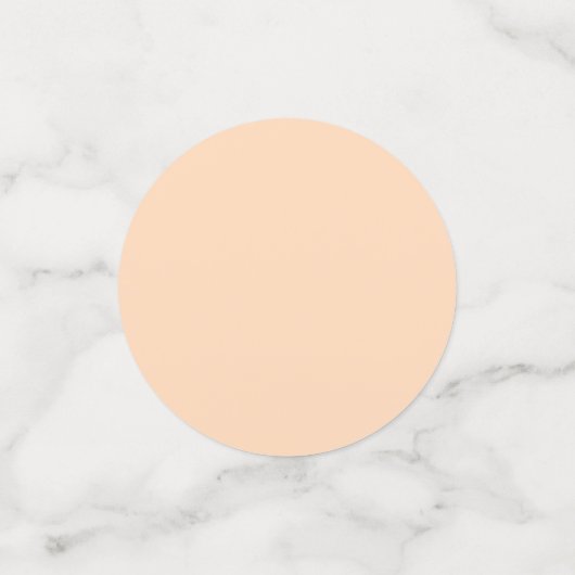 Moderne Retro Roze Perzik Koraal Regenboog Bruilof Confetti (Kleine voorkant)