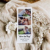 Moderne Retro Save The Date | Fotocabine Strip Kaart