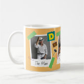 Moderne Retro Scrapbook Fotocollage Vaderdag Koffiemok (Links)