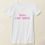 Moderne Retro Space Bachelorette T-shirt<br><div class="desc">T-shirt voor Moderne Retro Space Bachelorette</div>
