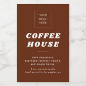 Moderne Retro Stijl Kaars Of Voedsel Label Voedselcontainer Etiket (Enkel label)