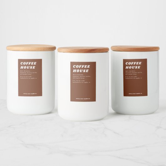 Moderne retro stijl kaars of voedseletiket voedselcontainer etiket (Flessen)