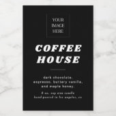 Moderne retro stijl kaars of voedseletiket voedselcontainer etiket (Enkel label)