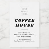 Moderne retro stijl kaars of voedseletiket voedselcontainer etiket (Enkel label)