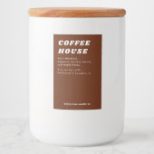 Moderne Retro Stijl Kaars Of Voedsetlabel Voedselcontainer Etiket (Voorkant)