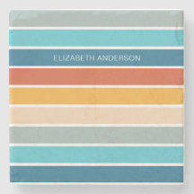 Moderne Retro Sunset Stripes gepersonaliseerd