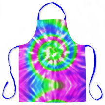Moderne Retro Tie Dye Roze Turquoise Blauw