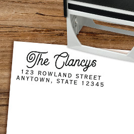 Moderne  Retro Type Script Return-adres Zelfinktende Stempel