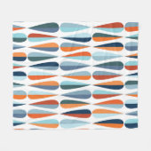 Moderne retro van de moderne stijl uit de midden e fleece deken (Voorkant (Horizontaal))