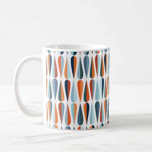 Moderne retro van de moderne stijl uit de midden e koffiemok (Links)