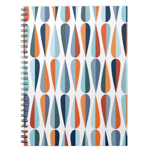 Moderne retro van de moderne stijl uit de midden e notitieboek (Voorkant)