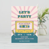 Moderne Retro Verjaardag Kaart (Staand voorkant)