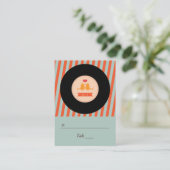 Moderne Retro Vinyl Record Tortelduifjes Escort La Plaatskaartje (Staand voorkant)