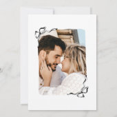 Moderne Retro Whimsical Unieke Handgetekende Boog  Kaart (Achterkant)