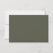 Moderne Retro Witte Moderne RSVP Kaart (Achterkant)