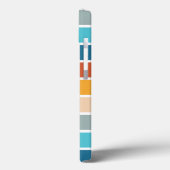 Moderne Retro Zonsondergang Strepen Persoonlijk Case-Mate iPhone Case (Achterkant / Links)