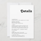 Moderne retrocessie in één keer kaart (Achterkant)