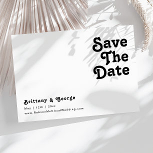 Moderne retroflectie horizontaal sparen de Datum Save The Date