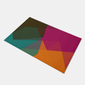 Moderne retrokleuren geometrisch #18 deurmat (Schuin)