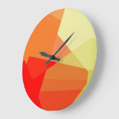 Moderne retrokleuren geometrisch #18 grote klok (Hoek)