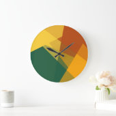 Moderne retrokleuren geometrisch #21 grote klok (Huis)