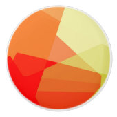Moderne retrokleuren geometrisch #23 keramische knop (Voorkant)