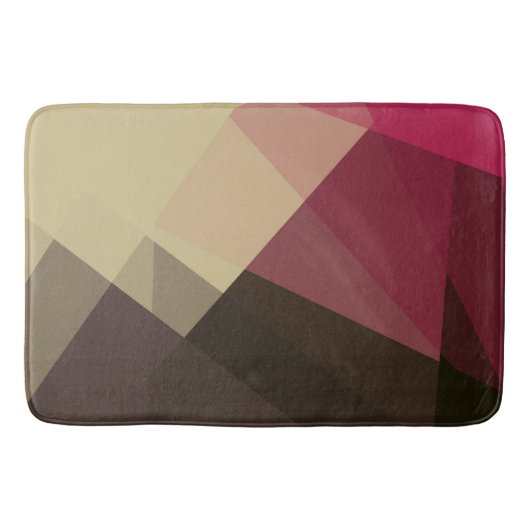 Moderne retrokleuren geometrisch #29 badmat (Voorkant)