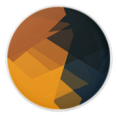Moderne retrokleuren geometrisch #29 keramische knop (Voorkant)