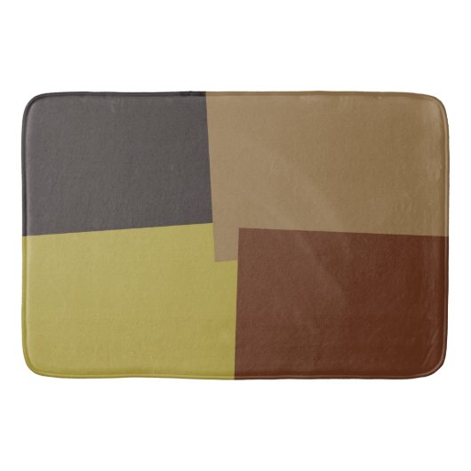 Moderne retrokleuren geometrisch #35 badmat (Voorkant)