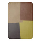 Moderne retrokleuren geometrisch #35 badmat (Voorkant Verticaal)