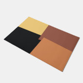 Moderne retrokleuren geometrisch #35 deurmat (Schuin)