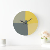 Moderne retrokleuren geometrisch #36 grote klok (Huis)