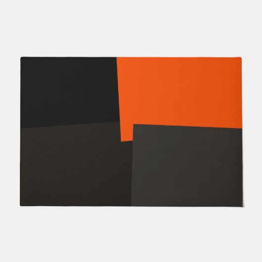 Moderne retrokleuren geometrisch #38 deurmat (Voorkant)