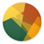 Moderne retrokleuren geometrische #20 keramische knop (Voorkant)