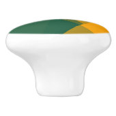 Moderne retrokleuren geometrische #20 keramische knop (Zijkant)