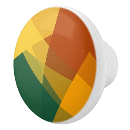 Moderne retrokleuren geometrische #20 keramische knop (Rechts)