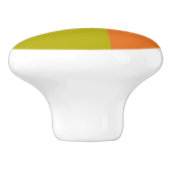 Moderne retrokleuren geometrische #2 keramische knop (Zijkant)