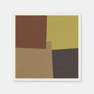 Moderne retrokleuren geometrische #6 servet