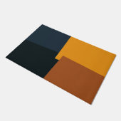 Moderne retrokleuren geometrische #9 deurmat (Schuin)