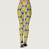 Moderne Retropatronen, cirkelpatroon Leggings (Achterkant)