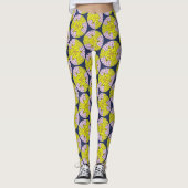 Moderne Retropatronen, cirkelpatroon Leggings (Voorkant)