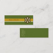 Moderne Retroprofielkaart - Sociale netwerkkaart Mini Visitekaartje (Voorkant / Achterkant)