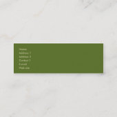 Moderne Retroprofielkaart - Sociale netwerkkaart Mini Visitekaartje (Achterkant)