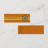 Moderne Retroprofielkaart - Sociale netwerkkaart Mini Visitekaartje (Voorkant / Achterkant)