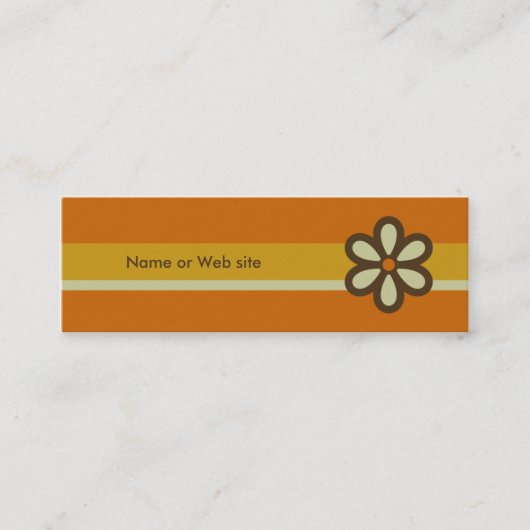 Moderne Retroprofielkaart - Sociale netwerkkaart Mini Visitekaartje (Voorkant)