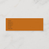 Moderne Retroprofielkaart - Sociale netwerkkaart Mini Visitekaartje (Achterkant)